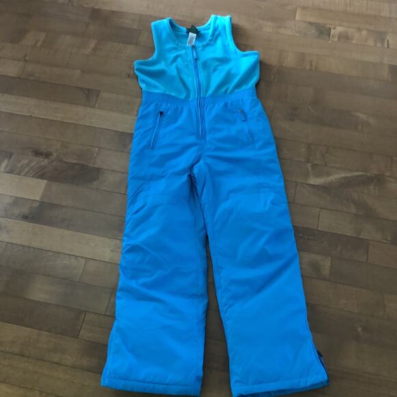 L.L. Bean Zip Up Snow Suit blue & green size 14 fleece lined - Picture 6 of 15